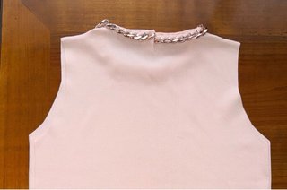 Vendo elegante top smanicato firmato Zara Knit