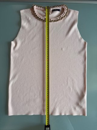 Vendo elegante top smanicato firmato Zara Knit