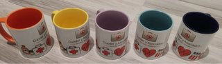 Taza de porcelana con diseño