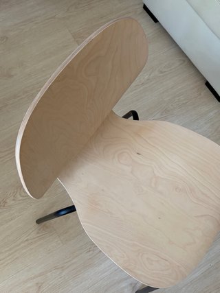 Silla Ikea Madera y Metal