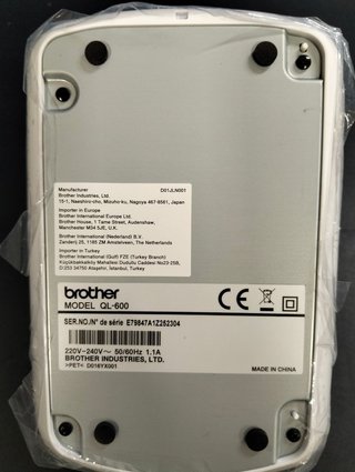 Brother QL-600B Impresora Etiquetas USB
