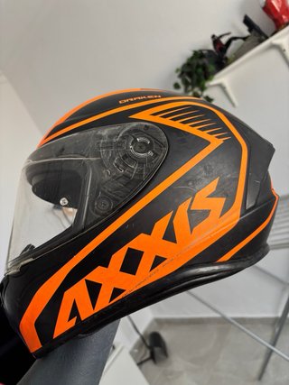 Casco Axxis Draken Negro Mate y Naranja