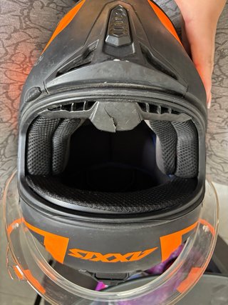 Casco Axxis Draken Negro Mate y Naranja