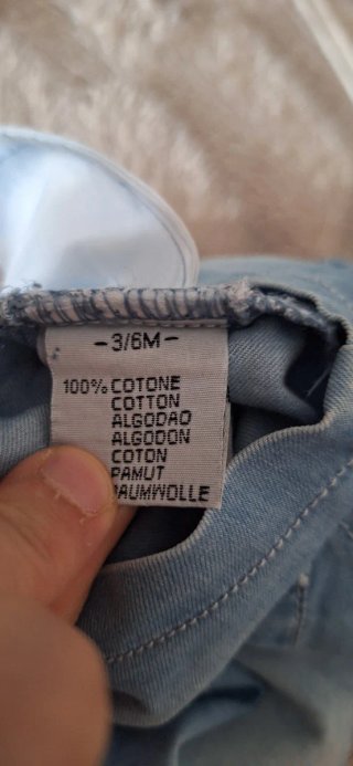 Peto vaquero para bebé talla 3-6 meses