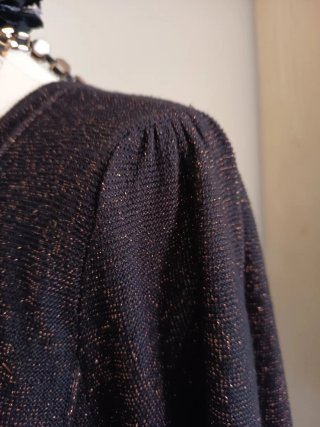 Jersey Free/Quent negro con brillo