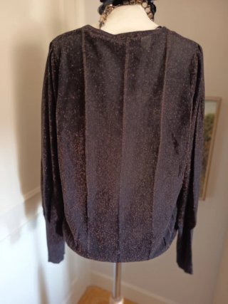 Jersey Free/Quent negro con brillo