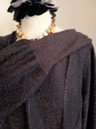 Jersey Free/Quent negro con brillo