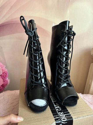 Botines negros de baile latino talla 37