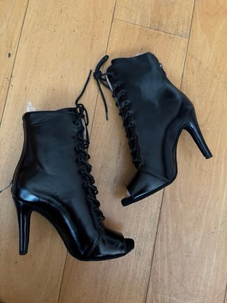 Botines negros de baile latino talla 37