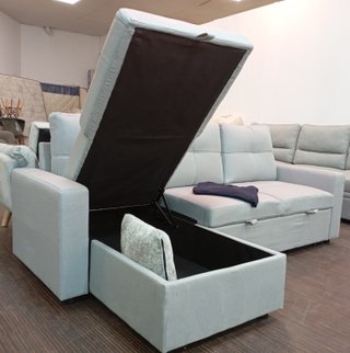 Sofá Cama, PAU Tela, `Gris`, Cómodo. ¡EN OFERTA!