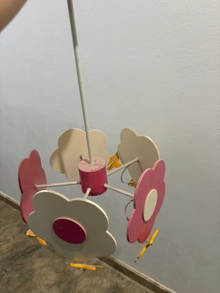 Lámpara infantil/juvenil flores