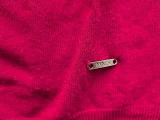 Chaqueta punto roja, de Mango, talla XS