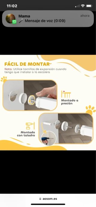 Barrera de seguridad para mascotas