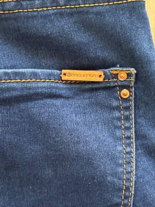 Pantalón Vaquero Largo Mujer Azul