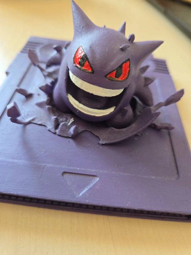 Cartucho Game Boy Gengar Pokémon Morado
