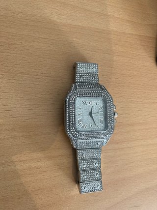 Reloj Cartier Santos Cubano Plata