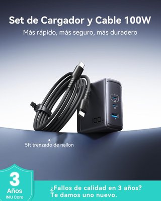 Cargador rápido USB C compacto INIU