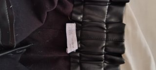 Falda pantalón efecto piel