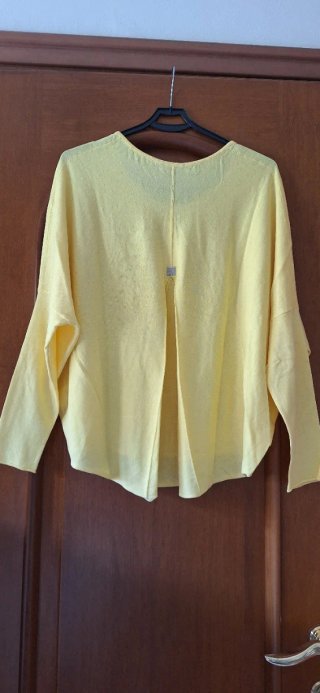 Maglia cotone gialla