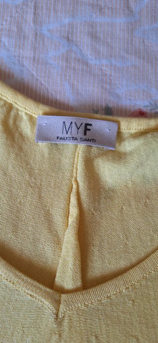 Maglia cotone gialla