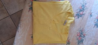 Maglia cotone gialla