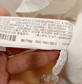 Vestido blanco Zara talla L + collar