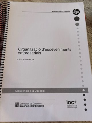 LLIBRE Organització d’esdeveniments empresarials.