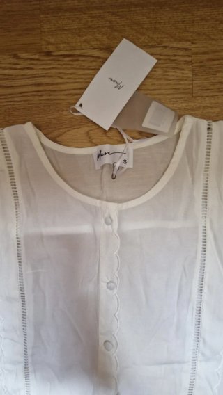 Blusa blanca Muse talla S nueva con etiqueta
