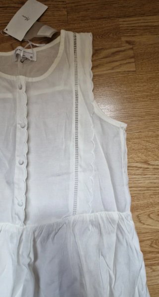 Blusa blanca Muse talla S nueva con etiqueta