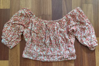 Blusa hombros descubiertos estampado floral
