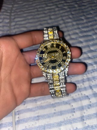 Reloj Cubano Dorado y Plateado