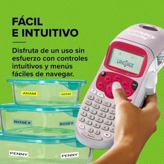 DYMO etiquetadora portátil rosa oficina etiquetas