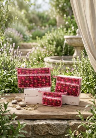 Neceser estampado floral 3 neseser vienen