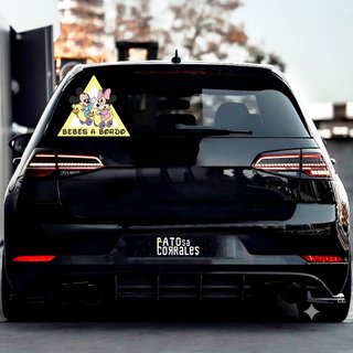 Pegatina Bebé a bordo Mickey Mouse para coche