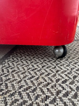 Caja roja vintage años 60