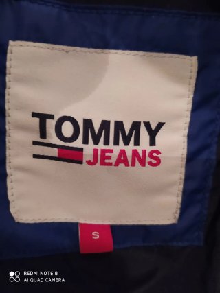 Plumífero Tommy Jeans Talla S Azul/Gris