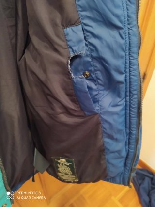 Plumífero Tommy Jeans Talla S Azul/Gris