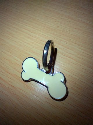 Ciondolo piccolo a forma di osso per cane MyFamily