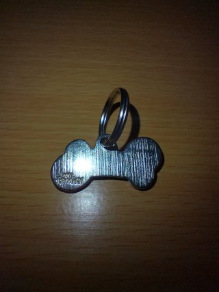 Ciondolo piccolo a forma di osso per cane MyFamily