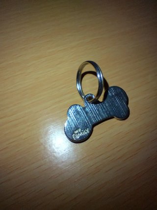 Ciondolo piccolo a forma di osso per cane MyFamily