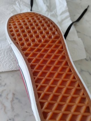 Zapatillas Vans granates lona talla 37