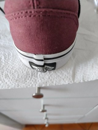 Zapatillas Vans granates lona talla 37