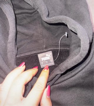 Sudadera Puma Negra con Capucha