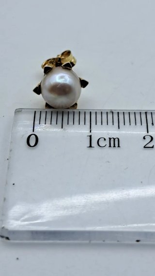 Pendientes Oro 18k Perla