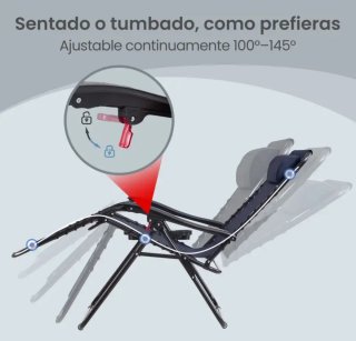 Pack 2 Sillas Tumbonas Terraza/Jardín