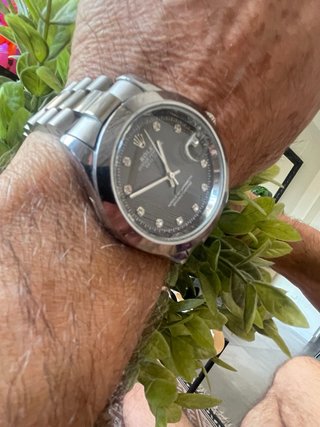 Rolex Datejust Esfera Negra Diamantes