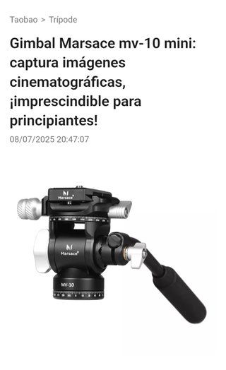 Trípode Marsace PT-15 Carbono + Cabezal MV-10