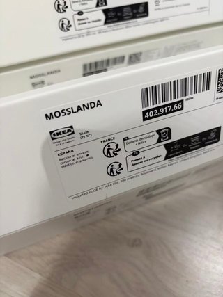 Estante MOSSLANDA Blanco Ikea