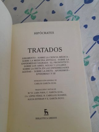 Tratados Hipocrates Gredos