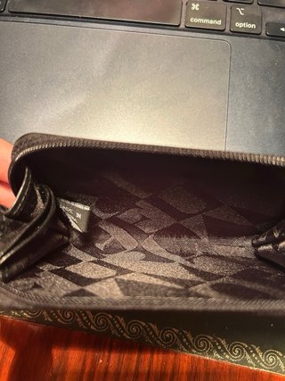 Monedero Furla Negro Pelo NUEVO
